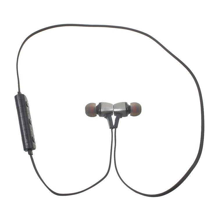 

M6 Metal Magnetic Sports Bluetooth CSR4.1 Stereo In-ear Earphone for iPhone 7 - Black
