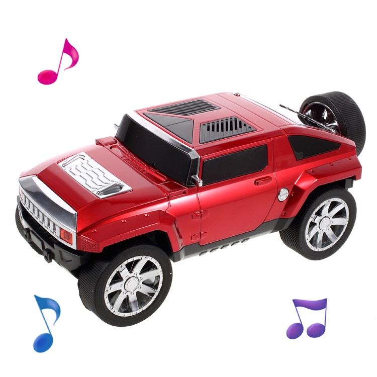 

JKR Car Bluetooth Speaker Mini Speaker Home Speaker Support Microphone/TF Card/FM/ AUX-in DS-580BT - Red