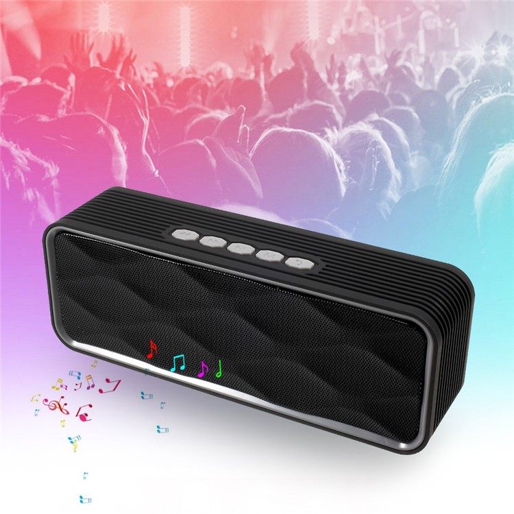 XC-28 Wireless Bluetooth Stereo Speaker Support Hands-free Mic / TF Card / FM / Aux-in - Black-1