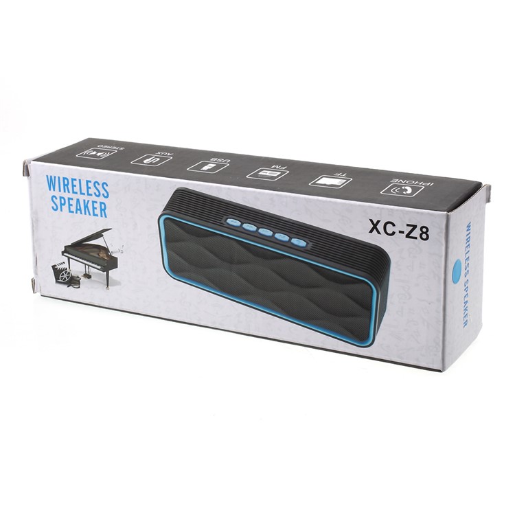 XC-28 Wireless Bluetooth Stereo Speaker Support Hands-free Mic / TF Card / FM / Aux-in - Black-12