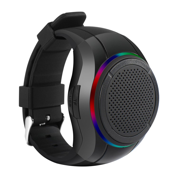 B20 Watch Type Bluetooth Speaker Wearable Sports HiFi Mini Speaker with Mic and Selftimer