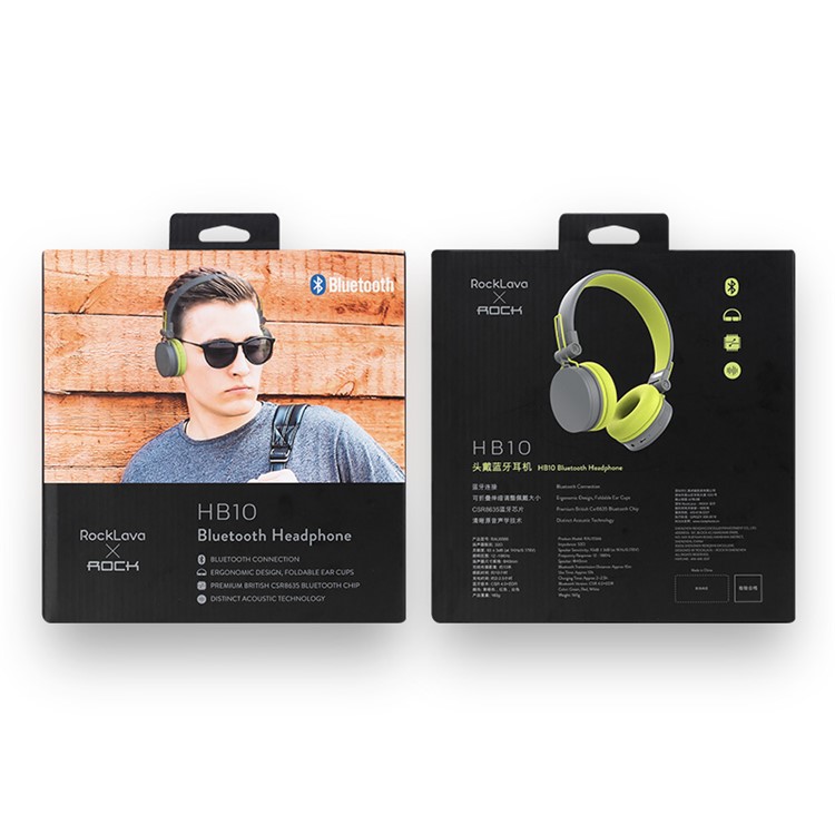 ROCK HB10 Bluetooth 4.0 Headphone Stereo Hands-free Earphone with Mic/3.5mm Jack for iPhone Samsung Etc - White-9