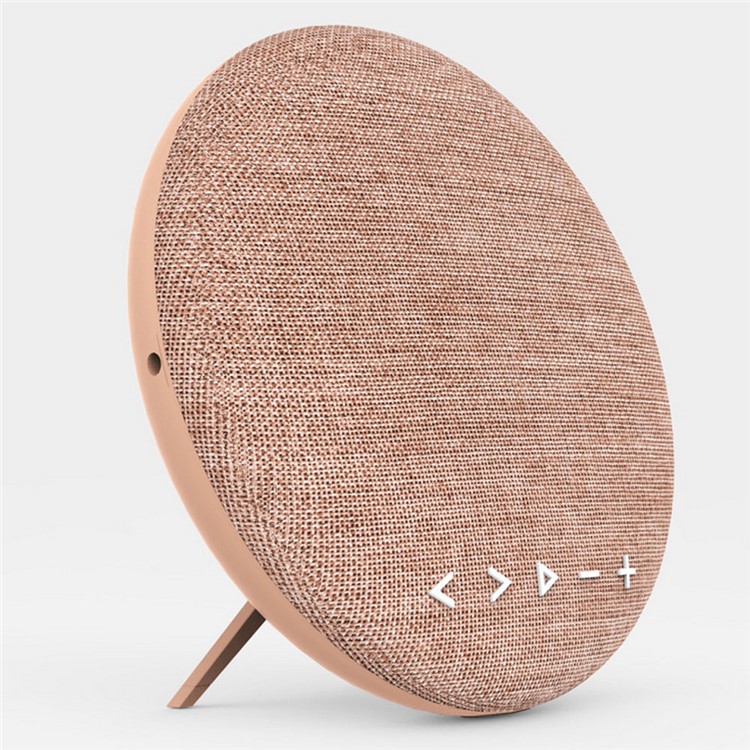 F6 12W Fabric Desktop Bluetooth 4.1 Speaker Support Hands-free Call / TF Card / AUX-in Built-in Stand - Pink-2