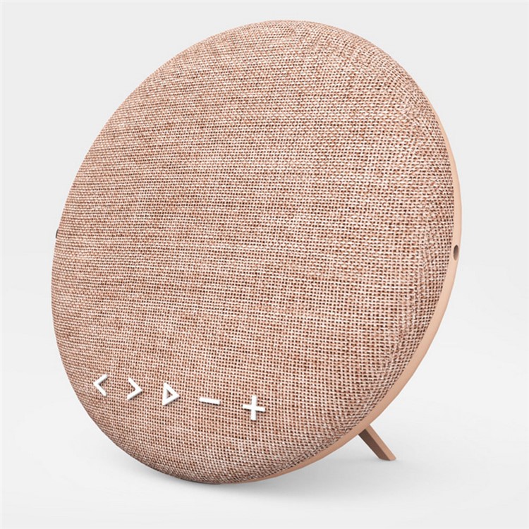 F6 12W Fabric Desktop Bluetooth 4.1 Speaker Support Hands-free Call / TF Card / AUX-in Built-in Stand - Pink-3
