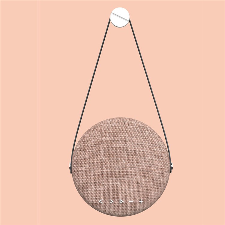 F6 12W Fabric Desktop Bluetooth 4.1 Speaker Support Hands-free Call / TF Card / AUX-in Built-in Stand - Pink-6