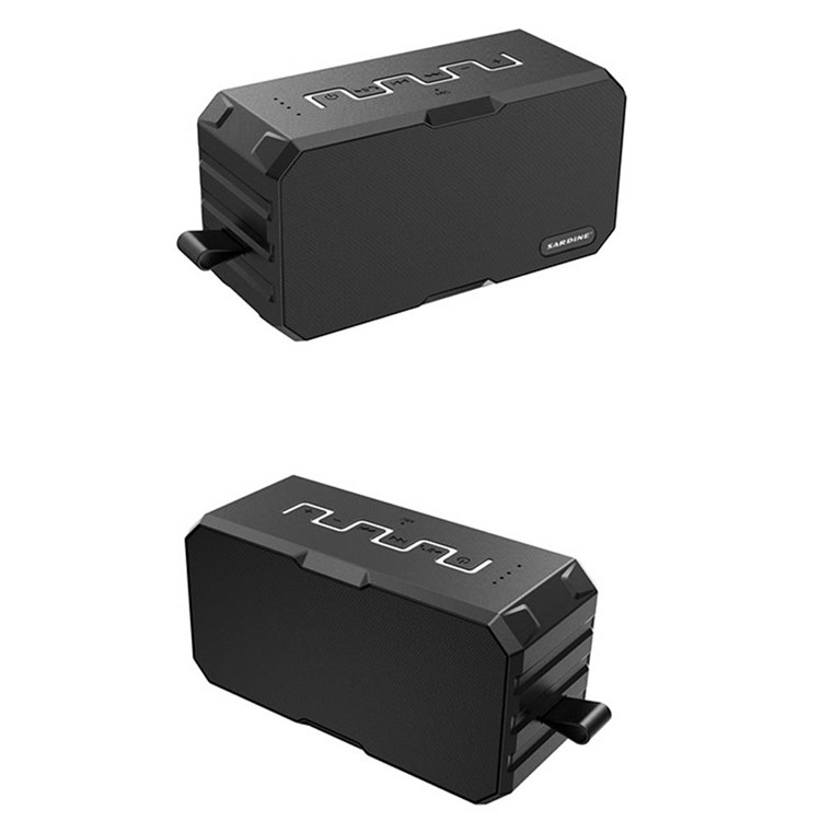 F5 2 in 1 Waterproof Bluetooth Speaker + 2600mAh Portable Power Bank - Black-1