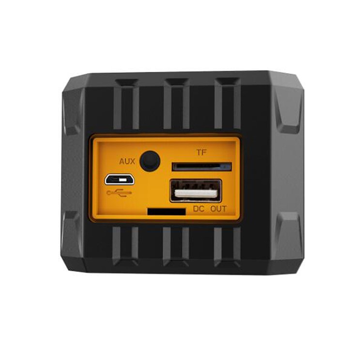 F5 2 in 1 Waterproof Bluetooth Speaker + 2600mAh Portable Power Bank - Black-4