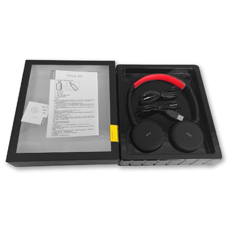 MRICE 880 Wireless Bluetooth 4.0 HIFI Stereo Headphone With Mic - Black-5