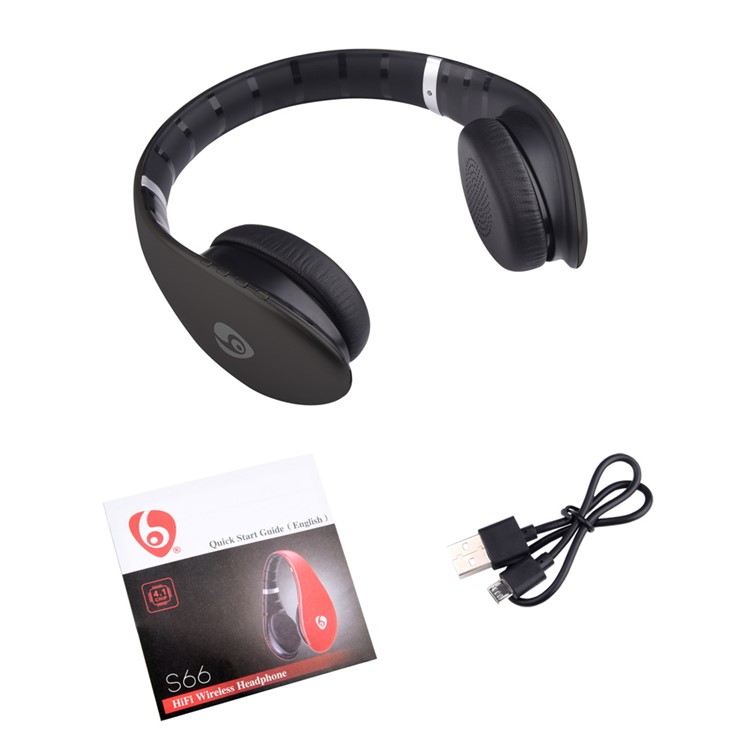 OVLENG S66 HiFi Wireless Bluetooth 4.1 Over-ear Headset with Microphone - Black-12