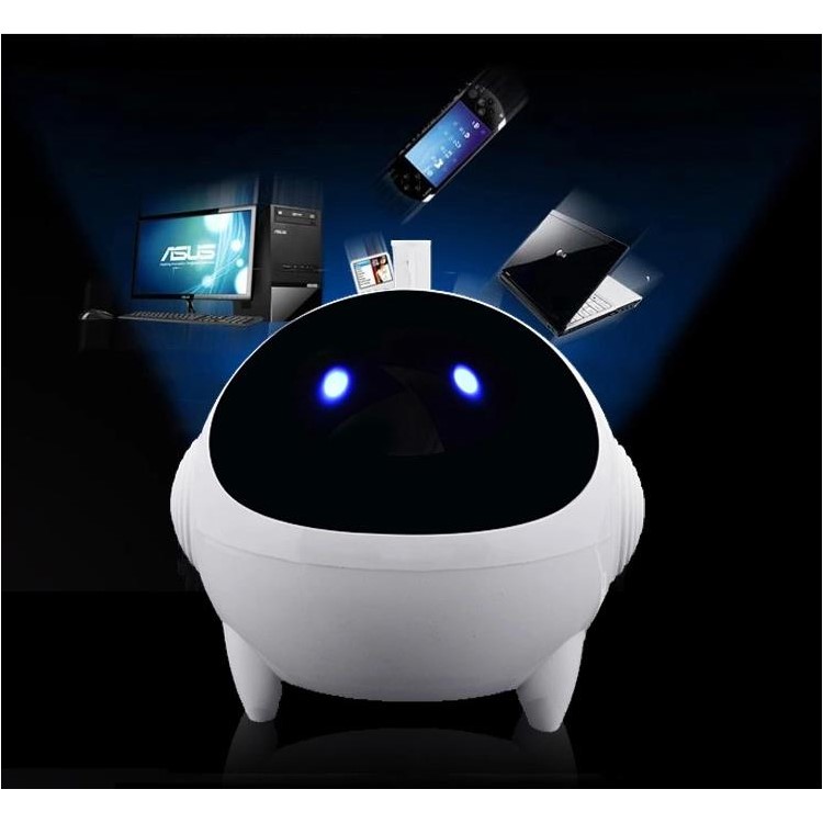 XOOPAR 3D Mini Spaceman Mega Bass Stereo Music Speaker with 3.5mm Plug - White-1