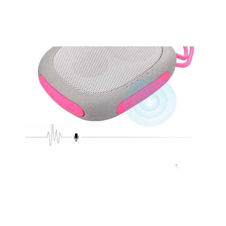 IRISTIME PalmBox P1 Mini Pocket Outdoor Bluetooth Speaker 2600mAh Power Bank - Rose-3