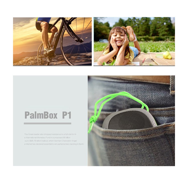 IRISTIME PalmBox P1 Mini Pocket Outdoor Bluetooth Speaker 2600mAh Power Bank - Rose-8