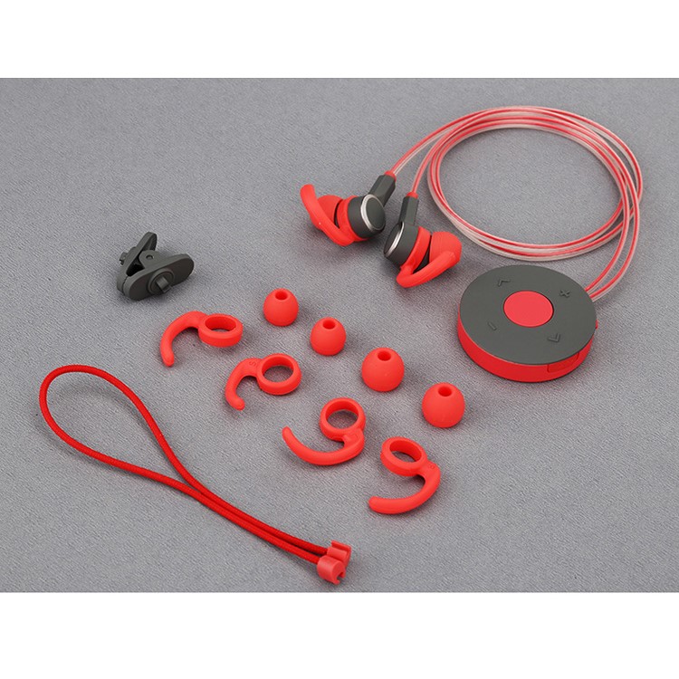 ROCK Luminous Bluetooth 4.0 Sport In-ear Headphone Sweat-proof Earphone for iPhone Samsung Huawei Etc - Red-15