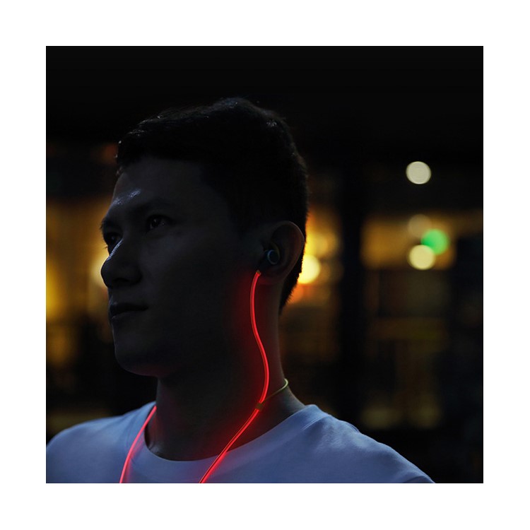 ROCK Luminous Bluetooth 4.0 Sport In-ear Headphone Sweat-proof Earphone for iPhone Samsung Huawei Etc - Red-7