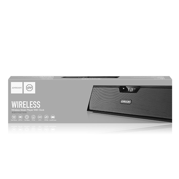 JOYROOM M5 Wireless Bluetooth Speaker Desktop Clock Support Hands-free Call/TF Card/AUX-in-6
