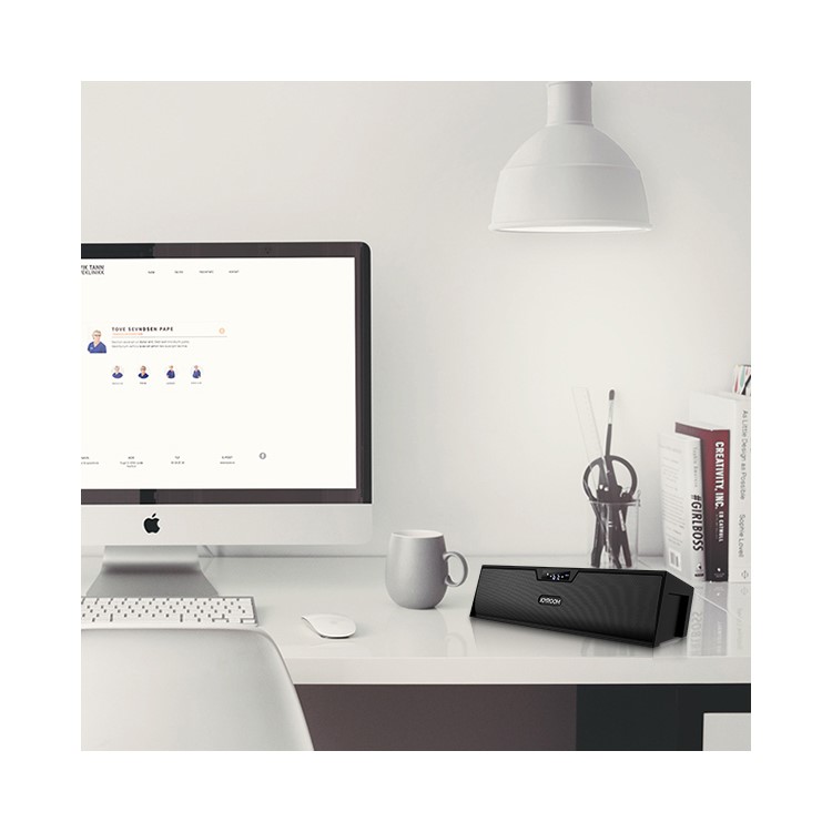 JOYROOM M5 Wireless Bluetooth Speaker Desktop Clock Support Hands-free Call/TF Card/AUX-in-8