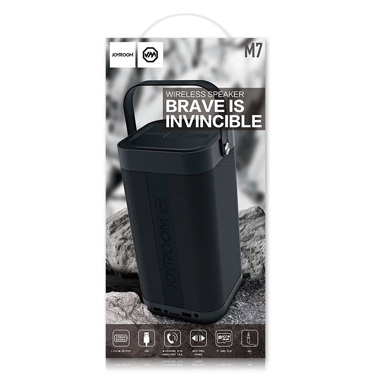 JOYROOM M7 Portable Outdoor Bluetooth Speaker Support Hands-free Call/TF Card/AUX-in-9