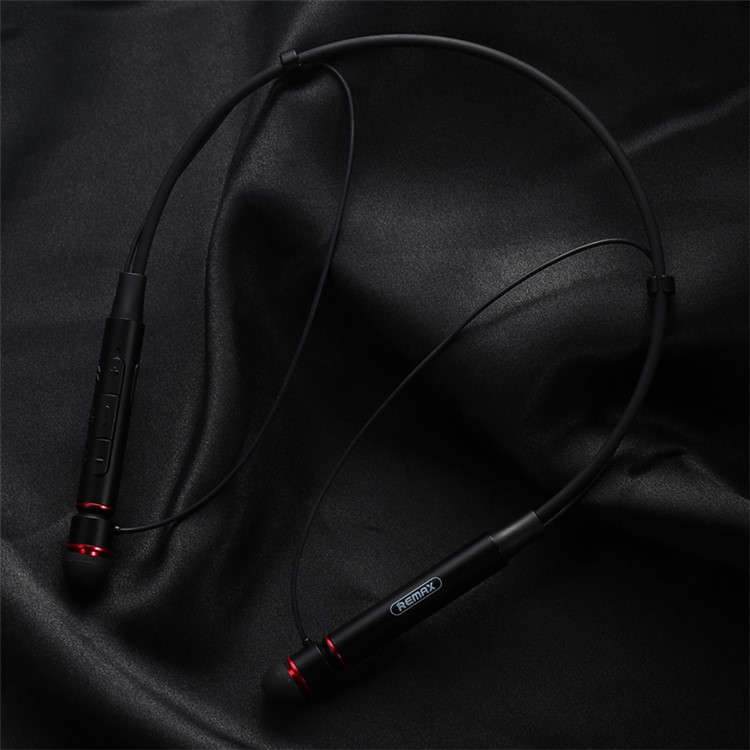 REMAX S6 Magnetic Neckband Sports Bluetooth Headset with Mic Remote Control - Black-1