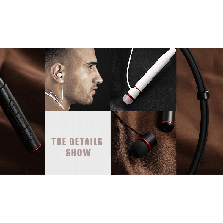 REMAX S6 Magnetic Neckband Sports Bluetooth Headset with Mic Remote Control - Black-5