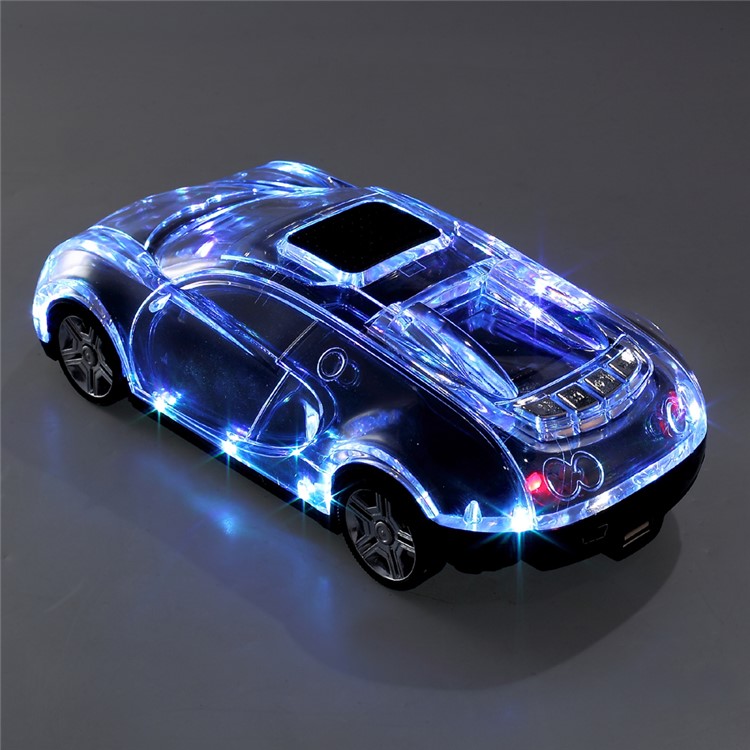 JKR DS-520BT Mini Car Model Bluetooth Speaker with Mic/LED Flash Light/USB/TF Card Slot/AUX-in/FM - Black-15