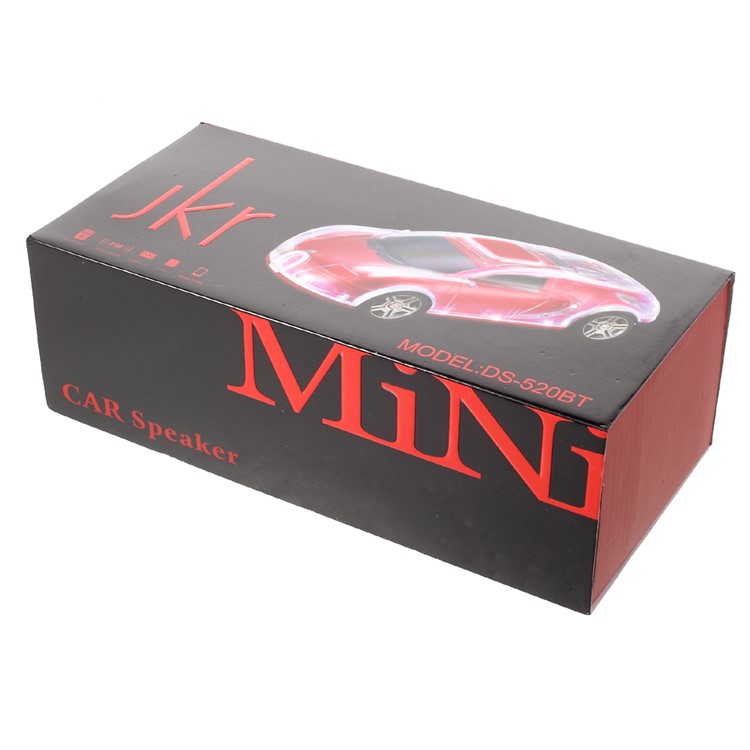 JKR DS-520BT Mini Car Model Bluetooth Speaker with Mic/LED Flash Light/USB/TF Card Slot/AUX-in/FM - Black-16
