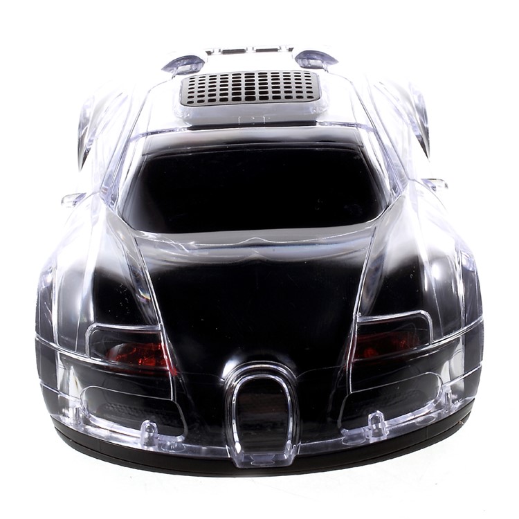 JKR DS-520BT Mini Car Model Bluetooth Speaker with Mic/LED Flash Light/USB/TF Card Slot/AUX-in/FM - Black-2