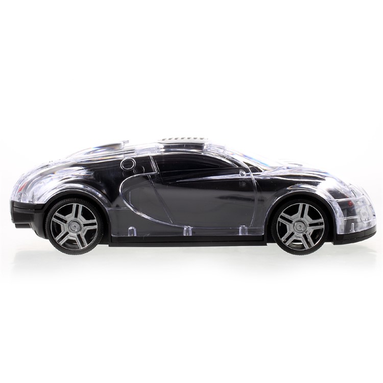 JKR DS-520BT Mini Car Model Bluetooth Speaker with Mic/LED Flash Light/USB/TF Card Slot/AUX-in/FM - Black-4