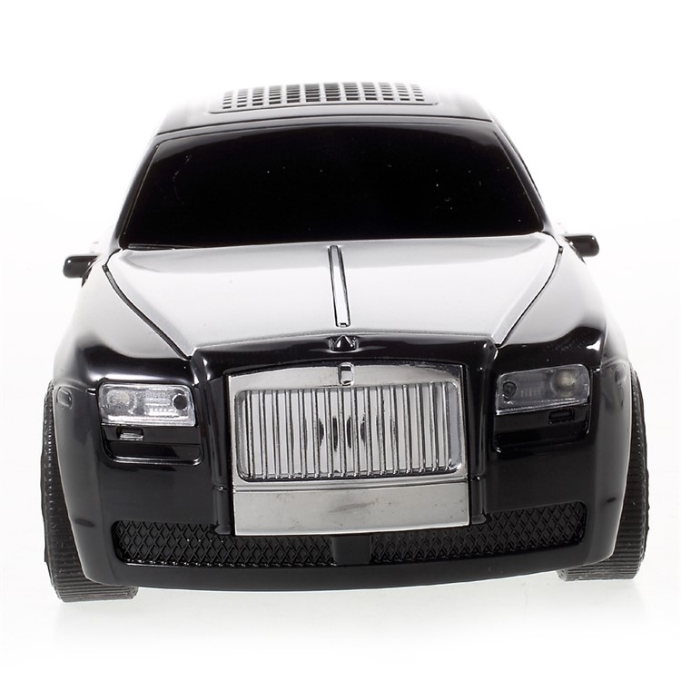 JKR DS-510BT Mini Car Model Bluetooth Speaker with Mic LED Flash Light Support U Disk/TF Card/AUX-in/FM - Black-2