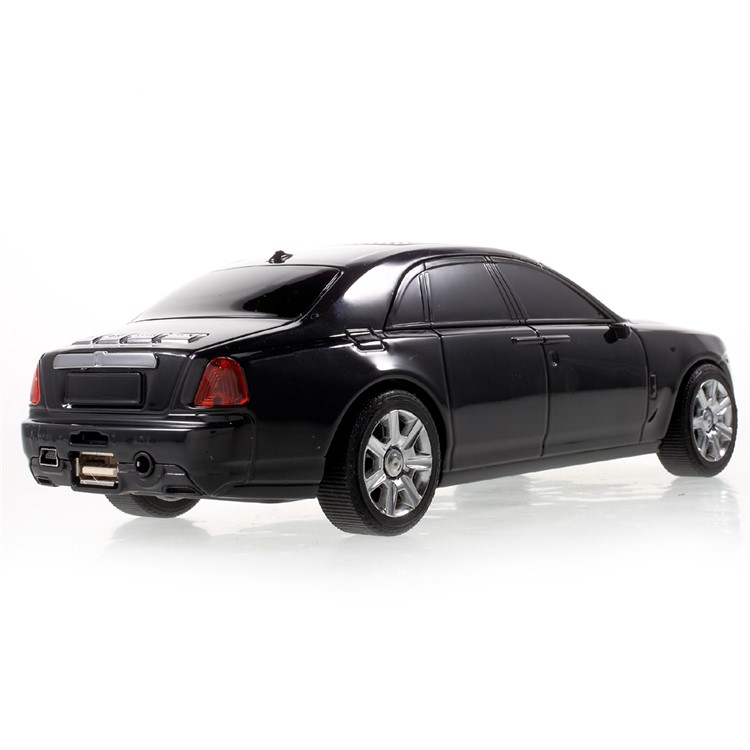 JKR DS-510BT Mini Car Model Bluetooth Speaker with Mic LED Flash Light Support U Disk/TF Card/AUX-in/FM - Black-4