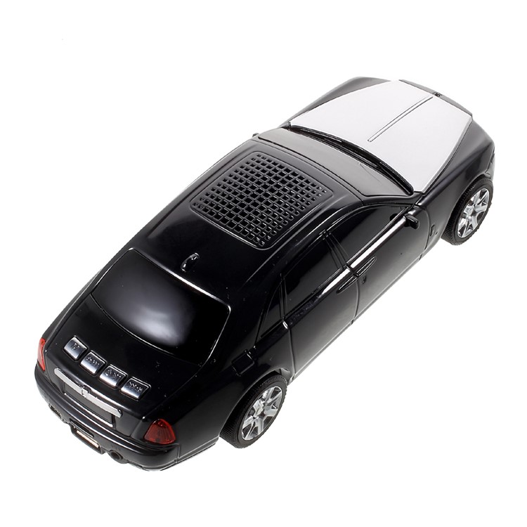 JKR DS-510BT Mini Car Model Bluetooth Speaker with Mic LED Flash Light Support U Disk/TF Card/AUX-in/FM - Black-5
