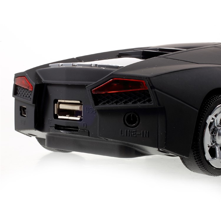 JKR DS-700BT Car Style Bluetooth Speaker Music Player with Mic Support TF Card/FM/3.5mm Aux-in - Black-10