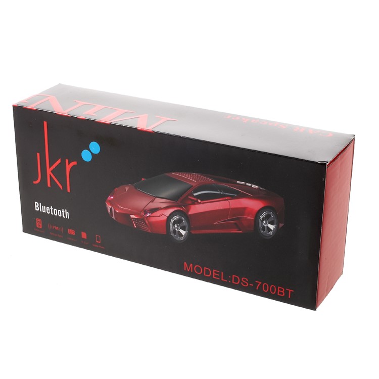 JKR DS-700BT Car Style Bluetooth Speaker Music Player with Mic Support TF Card/FM/3.5mm Aux-in - Black-13