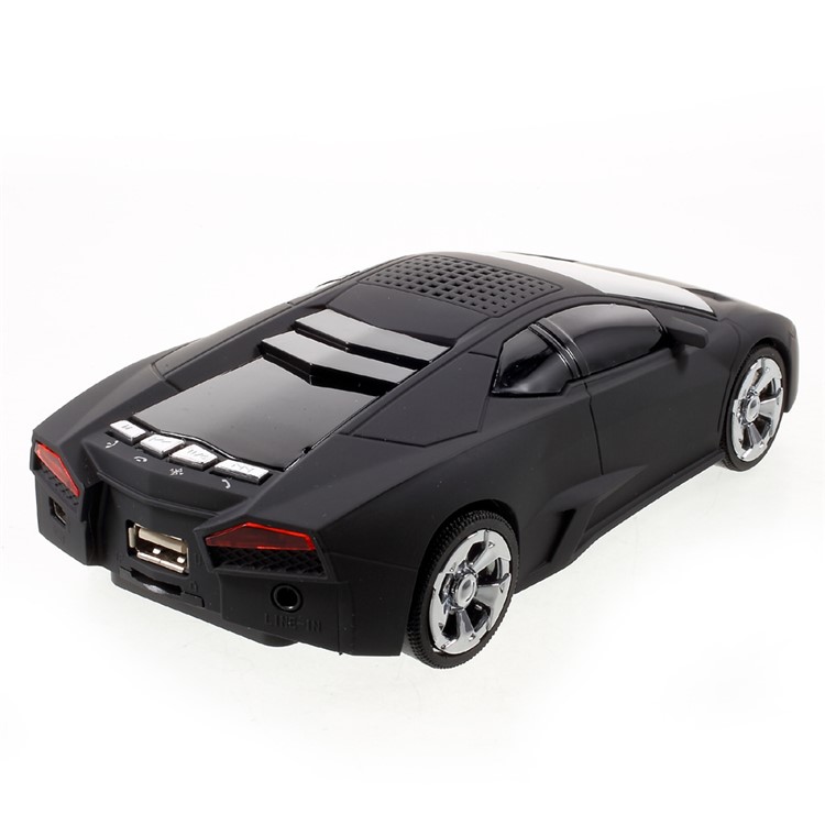JKR DS-700BT Car Style Bluetooth Speaker Music Player with Mic Support TF Card/FM/3.5mm Aux-in - Black-5
