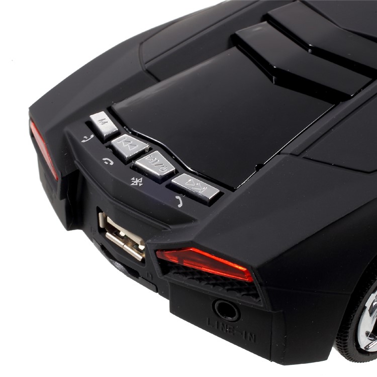 JKR DS-700BT Car Style Bluetooth Speaker Music Player with Mic Support TF Card/FM/3.5mm Aux-in - Black-9