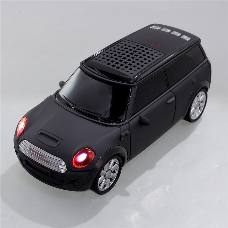 JKR DS-A9BT Mini Car Model Wireless Bluetooth Speaker with Mic/USB/TF Card Slot/AUX-in/FM - Black-12