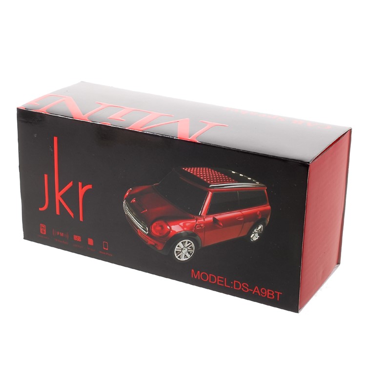 JKR DS-A9BT Mini Car Model Wireless Bluetooth Speaker with Mic/USB/TF Card Slot/AUX-in/FM - Black-15