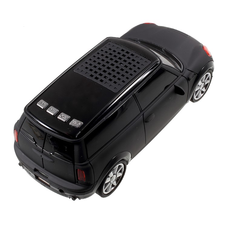 JKR DS-A9BT Mini Car Model Wireless Bluetooth Speaker with Mic/USB/TF Card Slot/AUX-in/FM - Black-6
