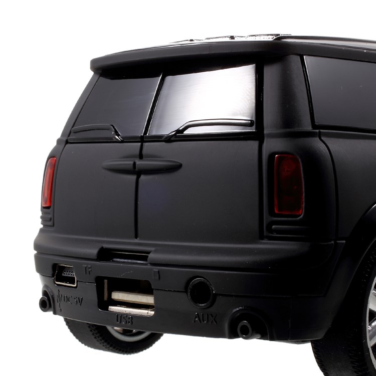 JKR DS-A9BT Mini Car Model Wireless Bluetooth Speaker with Mic/USB/TF Card Slot/AUX-in/FM - Black-8