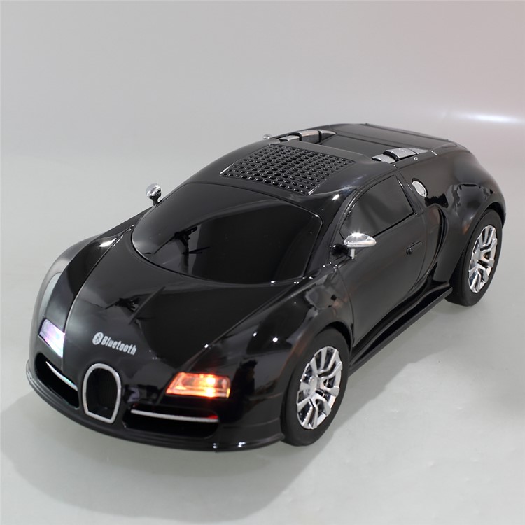JKR DS-370BT Car Model Portable Bluetooth Speaker with Mic/LED Flash Light/USB/TF Card Slot/AUX-in/FM - Black-11