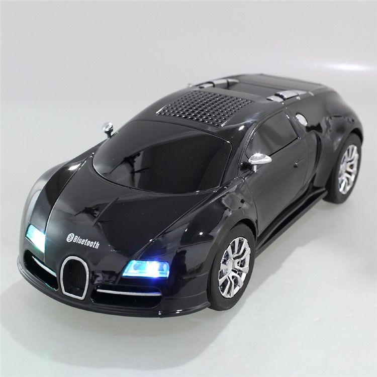JKR DS-370BT Car Model Portable Bluetooth Speaker with Mic/LED Flash Light/USB/TF Card Slot/AUX-in/FM - Black-12