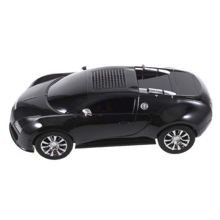 JKR DS-370BT Car Model Portable Bluetooth Speaker with Mic/LED Flash Light/USB/TF Card Slot/AUX-in/FM - Black-2