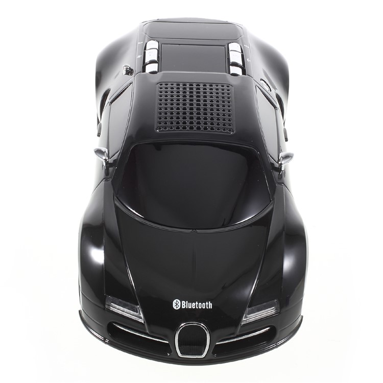JKR DS-370BT Car Model Portable Bluetooth Speaker with Mic/LED Flash Light/USB/TF Card Slot/AUX-in/FM - Black-8