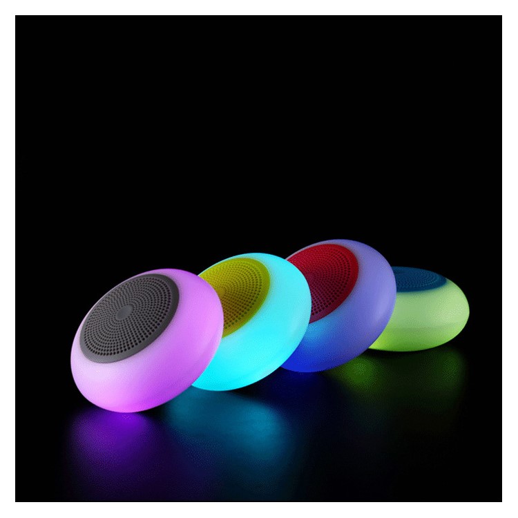 G60 7 Color Changing Light Wireless Bluetooth Speaker Support Microphone/TF Card - Grey-2