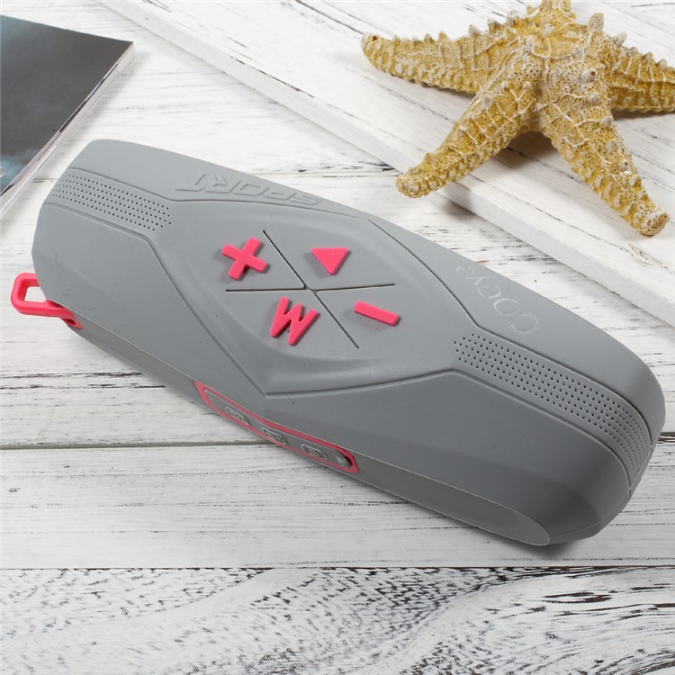COOYA IPX7 Waterproof Bluetooth Speaker Wireless Stereo Outdoor Speaker Support TF Card / Aux-in - Rose-12