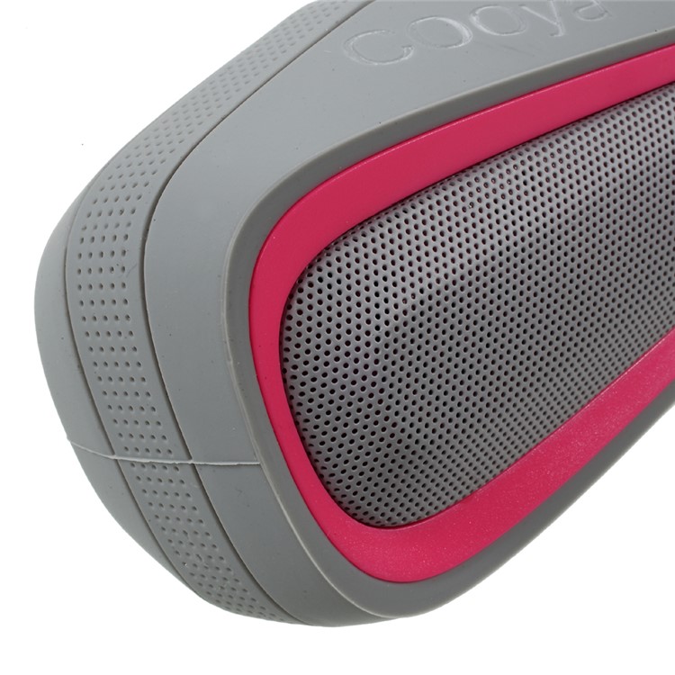 COOYA IPX7 Waterproof Bluetooth Speaker Wireless Stereo Outdoor Speaker Support TF Card / Aux-in - Rose-8