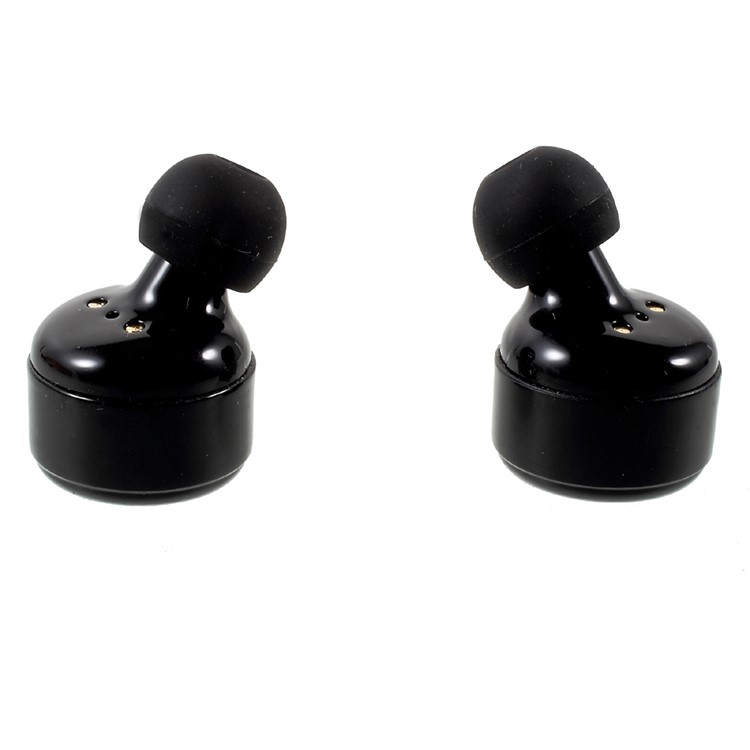 X2T Mini Invisible Wireless Bluetooth V4.2 Stereo Surround Sound Earbuds with Charger Dock Organizer - Black-7
