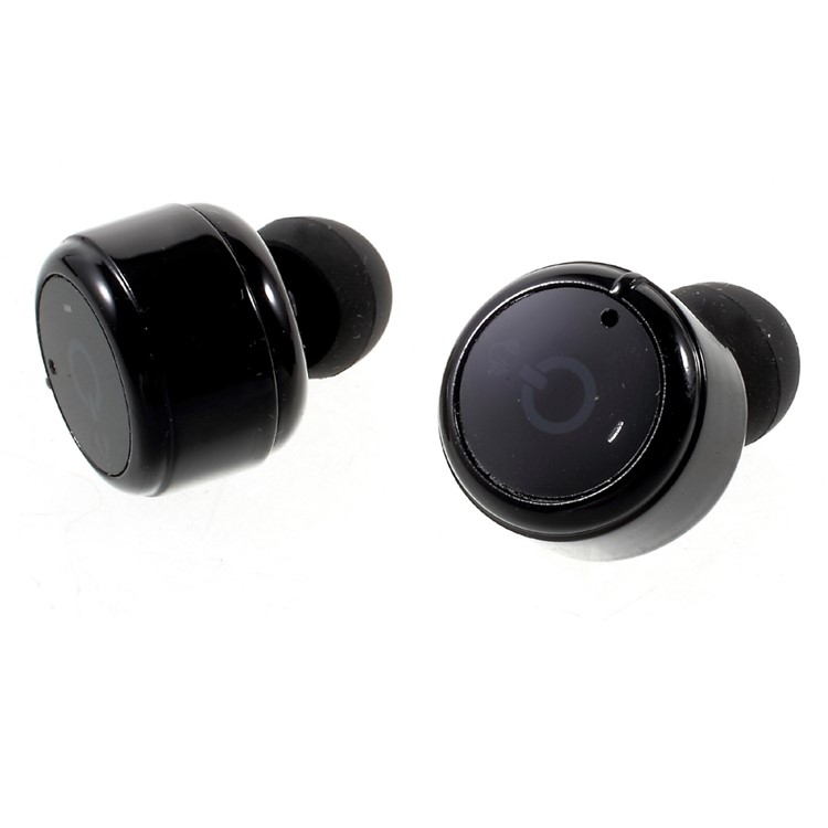 X2T Mini Invisible Wireless Bluetooth V4.2 Stereo Surround Sound Earbuds with Charger Dock Organizer - Black-8