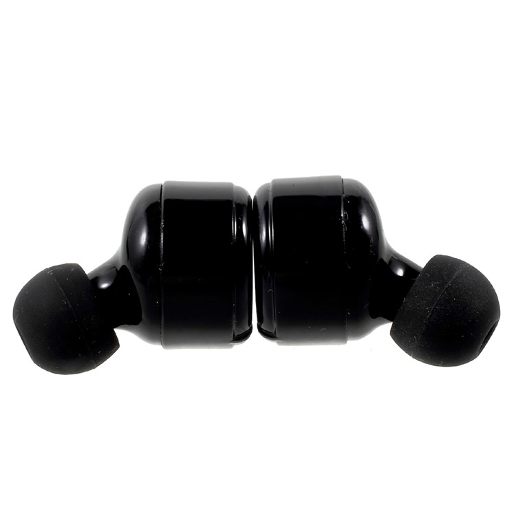 X2T Mini Invisible Wireless Bluetooth V4.2 Stereo Surround Sound Earbuds with Charger Dock Organizer - Black-9