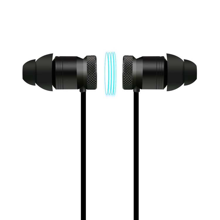 Bluetooth V4.0 Wireless Sports Headset Magnetic Earphone with Mic (BTH-828) - Black-4