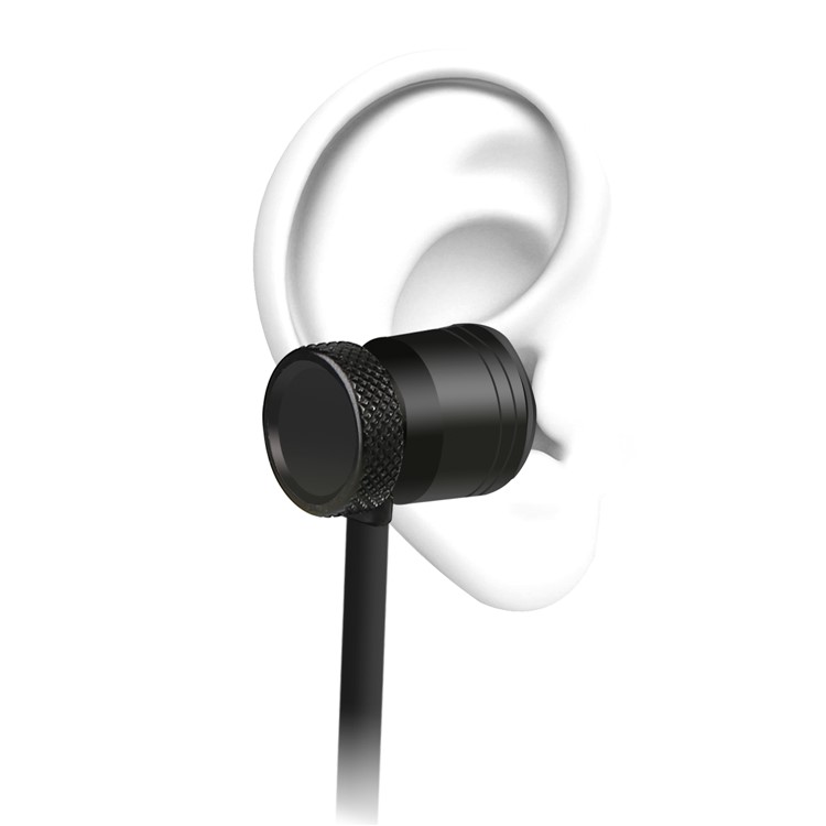 Bluetooth V4.0 Wireless Sports Headset Magnetic Earphone with Mic (BTH-828) - Black-5